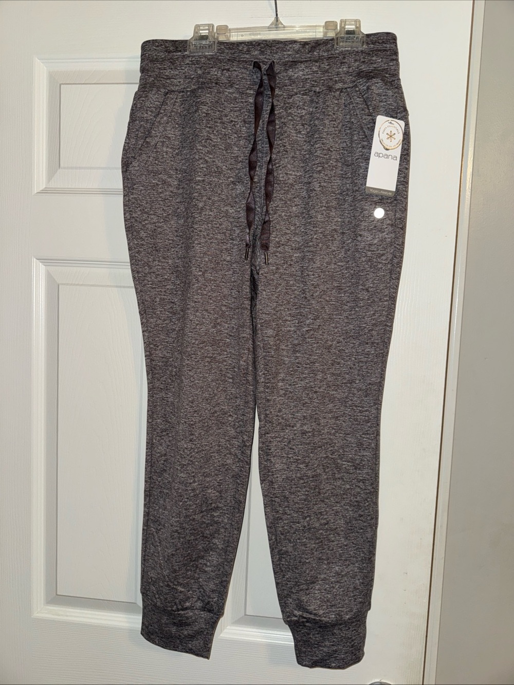 Apana Men's Dark Charcoal Heather Drawstring Joggers